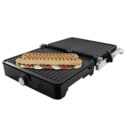 Kontaktgrill - schwimmende Oberplatte - große Grillfläche – Bild 6