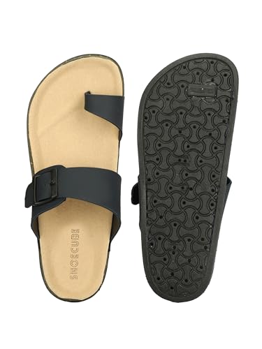 Image of Men Thumb Style Slippers | Ethnic Slip-On Sandals | Traditional Footwear | Comfortable Rubber Sole Chappals | Casual Slippers for Men