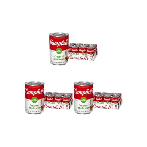 Image of Campbell's Condensed 98% Fat Free Cream of Mushroom Soup, 10.5 oz Can (36 Pack)