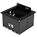 Produktbild StarTech.com Kabelmanagement Box für Konferenztische - Konferenzraum AV - Konferenztisch Konnektivitätsbox, schwarz