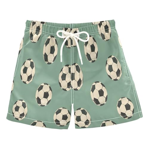 Boys Swim Trunks Toddler Swim Shorts Little Boys Swimwear Mint Vintage Soccer Bathing Suit Swimsuit