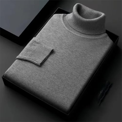 Men’S Oversized Sweater Loose Knit Pullover Winter Warm Top Soft Comfortable Turtleneck Casual Long Sleeve Jumper2