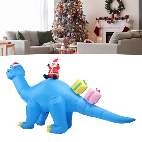 Décoration Noël dinosaure gonflable fermeture éclair pour dégonflage facile - 7