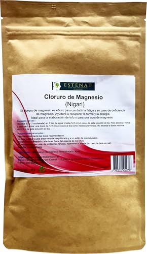 Cloruro de Magnesio (Nigari) 150 G - Contiene aproximadamente 60 dosis diarias - Suplemento alimenticio en polvo - Esténat