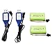 Blomiky 3.7V 1000mAh 2 Pack Lithium-ion Rechargeable Battery with SM2P Plug and USB Cable for Remote Control Trucks / 813A Battery 2