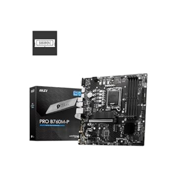 Placa Mãe MSI PRO B760M-P (LGA 1700/4xDDR5/HDMI/DP/VGA/M.2/USB 3.2)