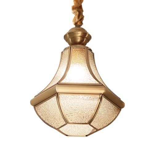 Lustre cuivre antique LAUMZX | Lampe suspendue nostalgique au doux parfum d'autrefois