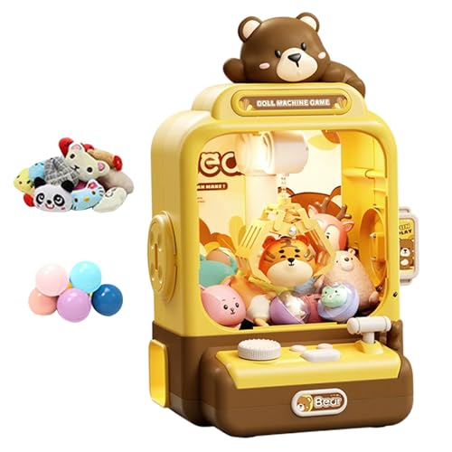 Mini machine à griffes enfants batterie avec jouets de Noël ours