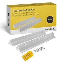 Produktbild von Avoltik Solarpanel Halterung Spoiler – 55 Cm, ABS-Kunststoff, Wetterfest, Inkl. Schrauben, Für Wohnmobil, Dach & Boot, Weiß