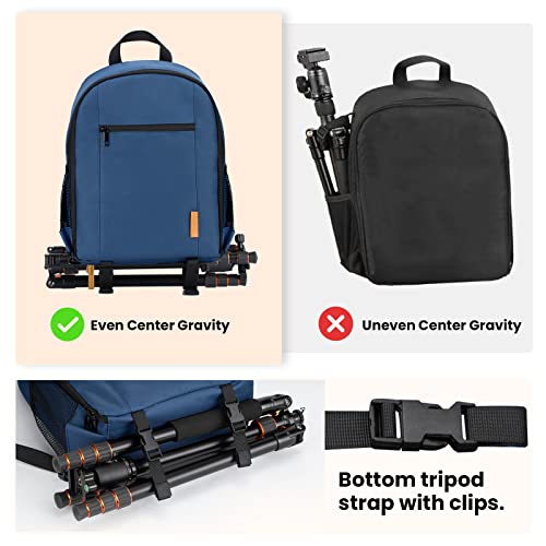 Tarion Camera Bag Professional Camera Backpack Case With Laptop Compartment Waterproof Rain Cover For Dslr Slr Mirrorless Camera Lens Tripod Photography Backpack For Women Men Photographer Blue Tb-S #TOP3