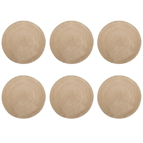 6er Set Gewebtes Platzsets, 30cm Natürlichem Geflochten Platzsets,...