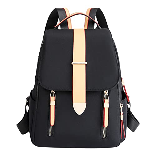 Sac à dos pour femme, sac à dos tendance en cuir, sac à main et sac à bandoulière, sac à dos pour femme, sac à dos en cuir de vachette, Noir , taille...