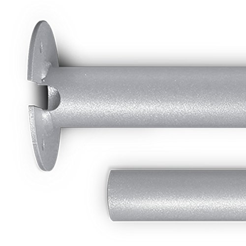 Meto Turn-O-Matic Zubehör, stabiles Teleskoprohr-Set FS902 (Stahl), silbergraue Emaillierung, 1 Verlängerungsrohr