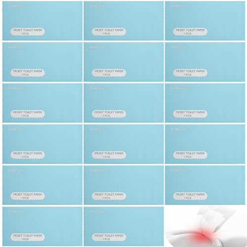 50 toallitas húmedas de papel higiénico envueltas individualmente; toallitas húmedas multiusos desechables para el cuidado personal de adultos; toallitas de limpieza de viaje respetuosas con la piel