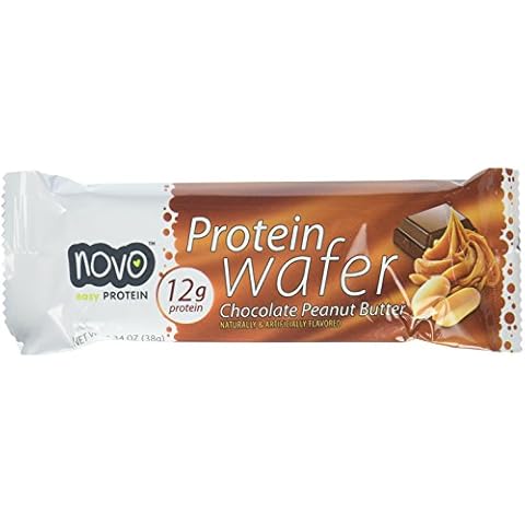 Protein Wafer Peanut Butter - Box of 12 Bars, Peanut Butter, 12 Count Cover