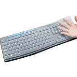 シリコンキーボードプロテクタースキンカバー クリア、K200と互換性あり Logitech FOR MK295 MK275 K200 MK200 K260 MK260 K270 MK270 (クリア)