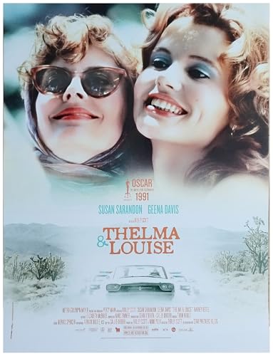 THELMA ET LOUISE - Poster cinematografico originale piccolo formato (53 x 40 cm ROLE) pellicola 1991 molla Geena Davis Susan Sarandon
