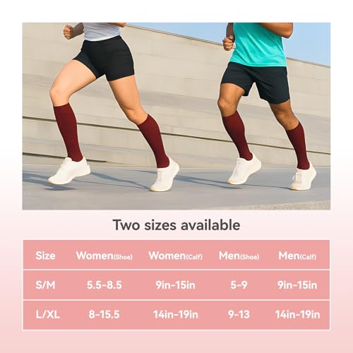 3 Pairs cool-max Compression Toe Socks for Women 15mmHg Circulation Support Socks for Athletic3