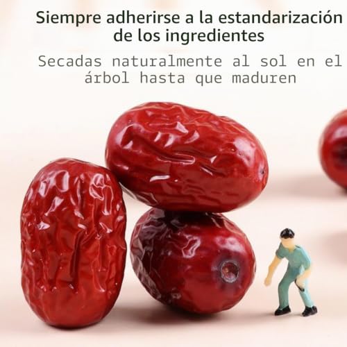 Miniatura 2 de Azufaifa Gris Natural, 500 G, Secado Naturalmente En El Árbol, Dulce Suave Y Masticable, Semilla Pequeña De Piel Fina, Sin Aditivos, Aperitivo Saludable
