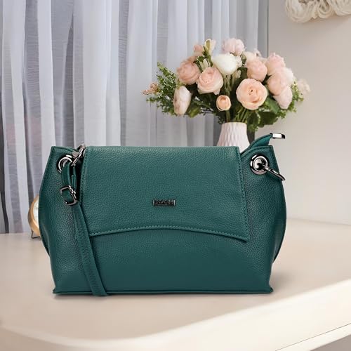 Image of Mochi Women Casual Faux leather Soft Body Magnet closure Solid Sling Bag