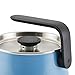 KitchenAid Teakettles Enamel-on-Steel Stovetop Whistling Teakettle, Induction Ready, Stainless steel Lid, 2 Quart - Blue Velvet