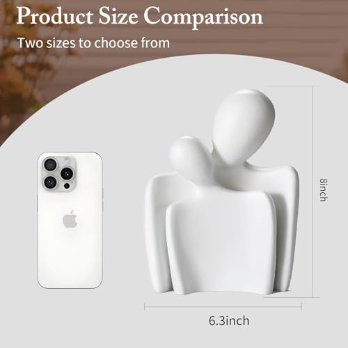 Estatua pareja amor moderno de 8 pulgadas miniatura 4