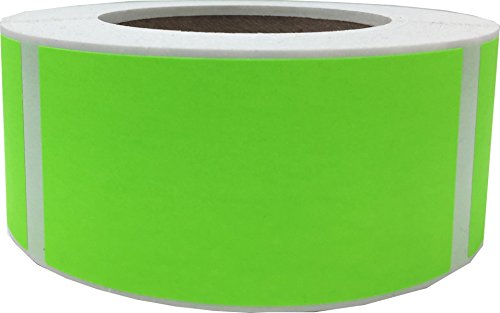 Fluorescent Green Color Coding Labels 2 x 4