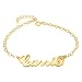 MissNity Personalized 18K Gold Plated 925 Sterling Silver Name Anklets Bracelet-Custom Made with Any Names (10)
