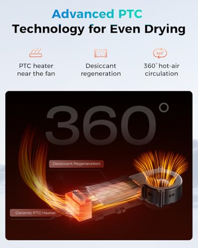 Image of Official Creality Space Pi X4 Lite Filament Dryer, 4 Spools Filament Dry Box with Dual-Chamber Heated Storage, Max 75℃ Temerature, Independent Temperature Control for PLA, PETG, ABS, TPU, Nylon, ASA