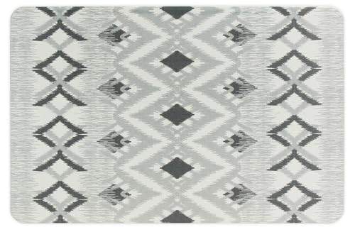 FloorPops Dierdre Grey Quick Dry Diatomite Non Slip Stone Bath Mat