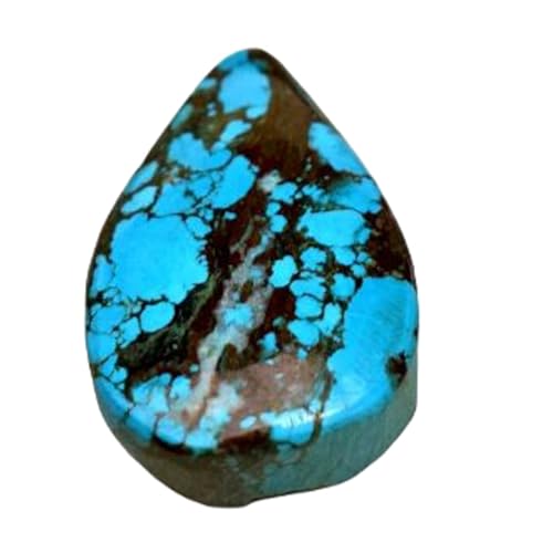 Poire turquoise naturelle 20,46mm cabochon en vrac pour bague et création de bijoux DIY