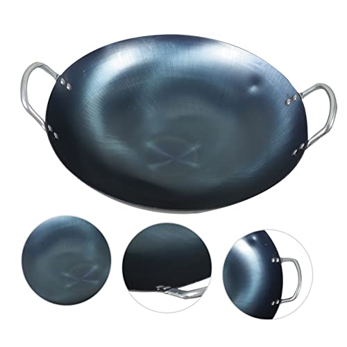 Wok de hierro con doble mango tradicional 32x9 cm miniatura 4
