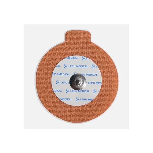 Wellue Kabellose Elektroden Pads 10 Stück, Konzipiert für Wellue ER1-LW 24 Stunden Langzeit EKG Gerät, 3,5mm