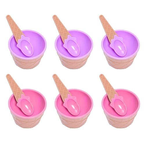 Coupes à dessert colorées pour camping et fêtes d'enfants au jardin