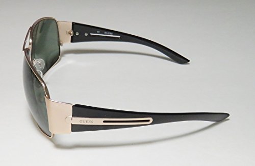 Guess GF0143 Metal Round Frame Men's Sunglasses, Gold/Green4