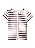 Pepe Jeans Angy Stripes Camiseta, Blanco (Blanco), 12 años para Niñas