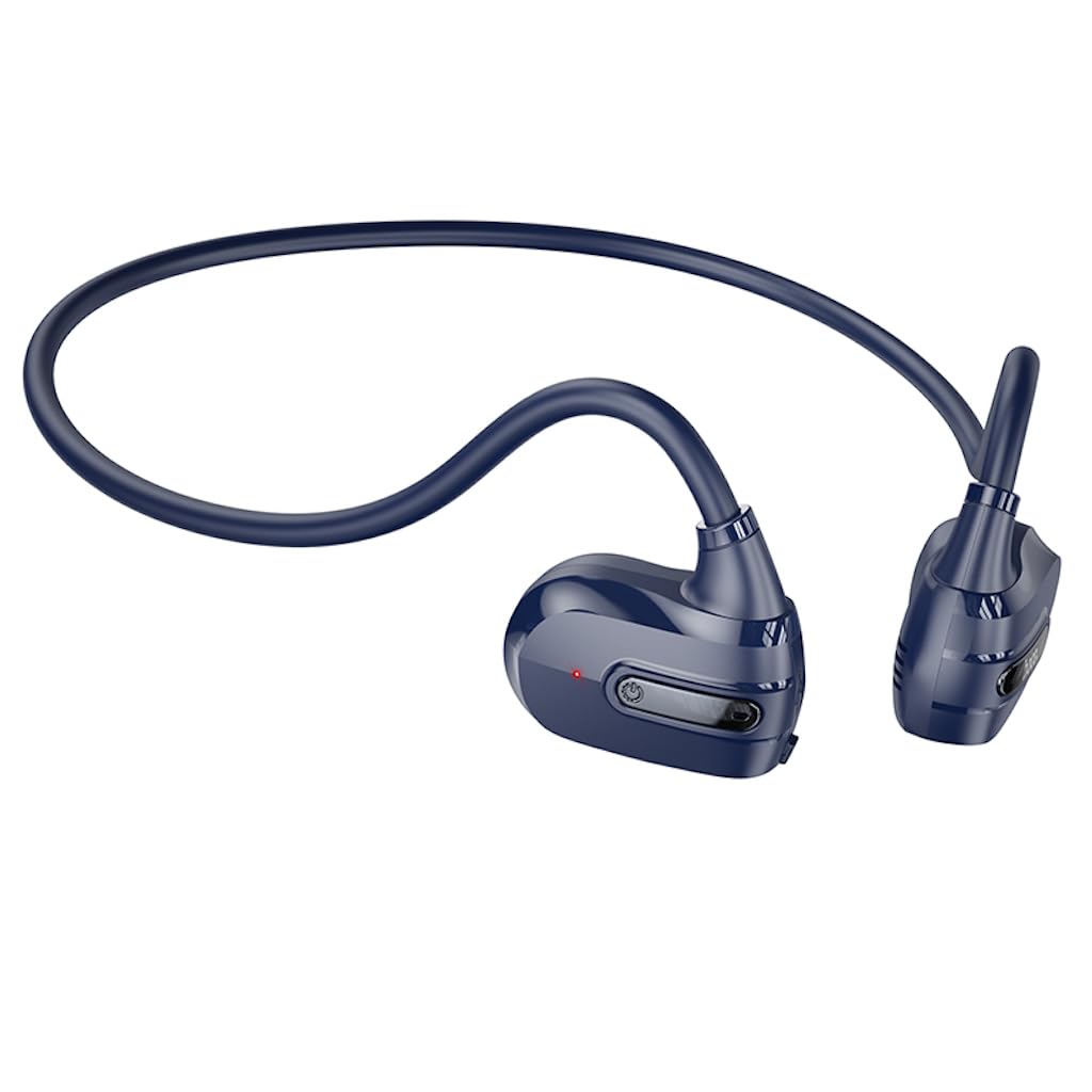 Hoco ES63 - Graceful Air Conduction Sports Bluetooth Headset, Bluetooth V5.3, Use Time: Up To 8 Hours, Standby Time: Up To 120 Hours, Compatible With iPhone Samsung OnePlus Huawei Xiaomi Oppo - Blue