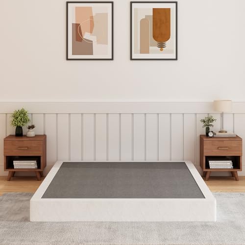 HAVONIZD 7 Inch Box Spring Queen Heavy Duty Box Spring for Queen Bed Easy Assembly Metal Frame Mattress Foundation with Fabric Cover