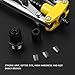 Manual Rivet Nut Tool, Double Handle Hand Rivet Nut Tool Efficient Professional Rivnut Tool Kit for Automotive Motorcycle Home Industrial Repair
