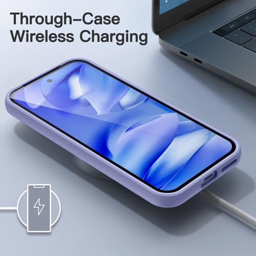 Image of JETech Matte Case for Google Pixel 9a 6.3-Inch 2025, Frosted Translucent Back Protective Slim Phone Cover, Anti-Fingerprints (Iris)
