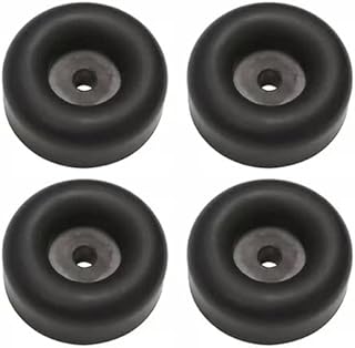 4 Pack Rubber Isolation Feet Pads Thick Rubber Washers,Round Rubber Bump Stops,Bumper Damping Pad,Vibration Damping Pads,2.5" Trailer Ramp Door Rubber Bumpers,Compatible with Truck Cargo Hatch