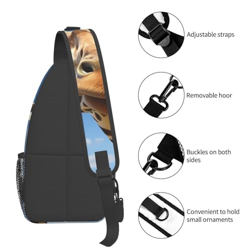 Sling Bag para Mujer y Hombre estilo Crossbody Negro miniatura 4
