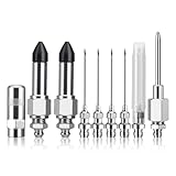 9pc Lubricator Nozzle Set Leak Structure Coppers Alloy Construction for Automotive Industrial Equipment Servicing Leak Greases Adapter Set