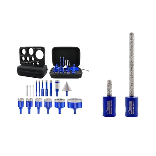 Kit de brocas para azulejos y porcelana 16 piezas miniatura 1