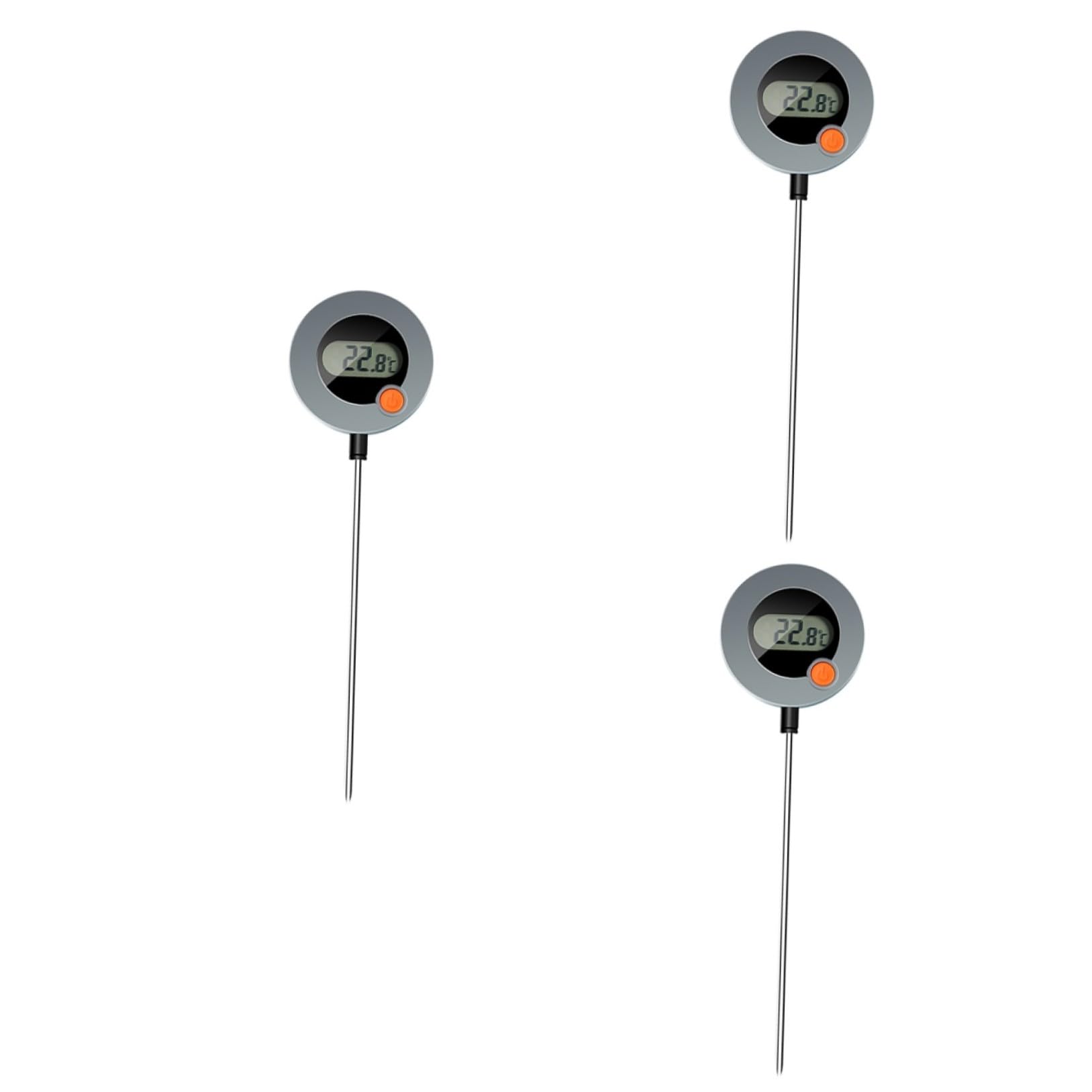 TOPBATHY 3pezzi Termometro Per Alimenti Istantanea Per Bbq Design e Precisione Per Latte e Frittura