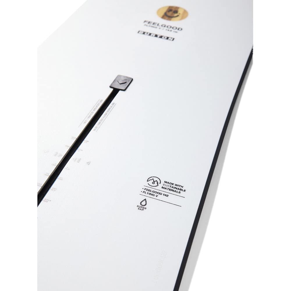 Burton Feelgood Flying V Snowboard da donna, bianco, 149 cm