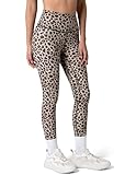 Colorfulkoala Women's High Waisted Tummy Control Workout Leggings Full Length Ultra Soft Yoga Pants 28' Pattern Leggings (S, Leopard)