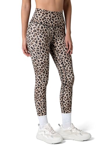 Colorfulkoala Womens High Waisted Tummy Control Workout Leggings Full Length Ultra Soft Yoga Pants 28 Pattern Leggings (S Leopard)