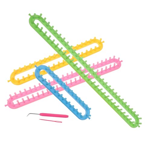Angoily Knitting Loom for Scarf DIY Scarf Knitting Machine Plastic Weaving Loom Knitter Weaving Tool for Adults