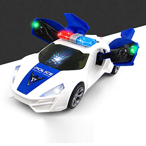 Ranoff New Cool Car Flashing LED Light Music Sound Electric Toy Cars Kids Children Gift Toy (Multicolor)